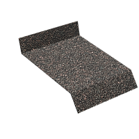 Отлив металлический с посыпкой, Зрелый каштан