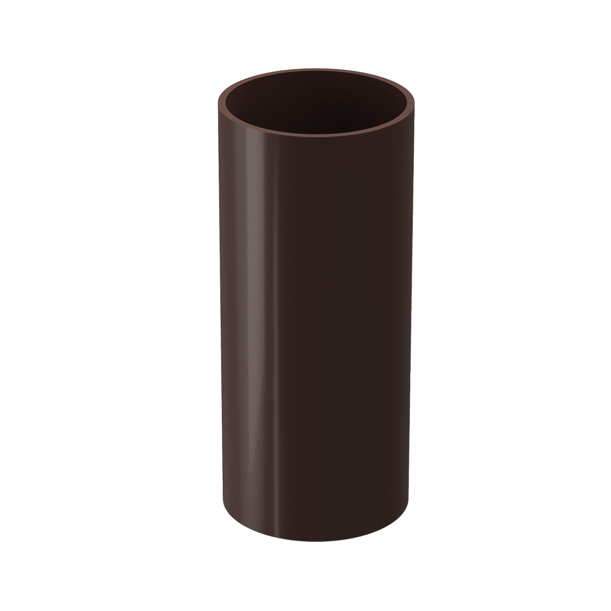 Труба водосточная 1 м Standard, тёмно-коричневый - 1