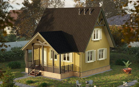 Гибкая черепица Eurasia, Шестигранник, Черный - 7